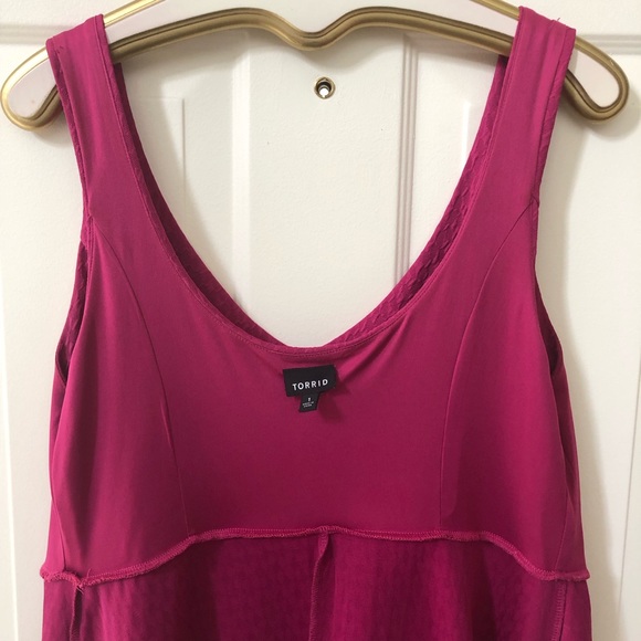 Torrid Fit & Flare Dress Size 1 w/Lined Bodice & Wide Scoop Back - Picture 5 of 9